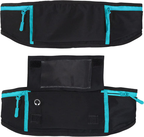 Vive Running Belt Fanny Pack - Waterproof Reflective Waist Pack Bag for Jogging, Fitness, and Travel