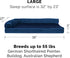 Furhaven Orthopedic Dog Bed for Large/Medium Dogs, Removable Bolsters & Washable Cover, Plush Velvet L Shaped Chaise,