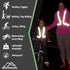 Reflective Running Vest - High Visibility Reflector Vest with Safety Straps