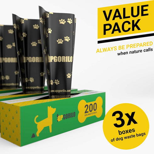 3 Set 600 8 13 Dog Waste Station - Roll of Premium Pet Waste Bags, Extra Thick and Strong Dog Poop Bags, Guaranteed