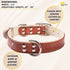 ADITYNA Heavy-Duty Premium Leather Dog Collar for Extra-Large Dogs, Padded with Soft Genuine Leather