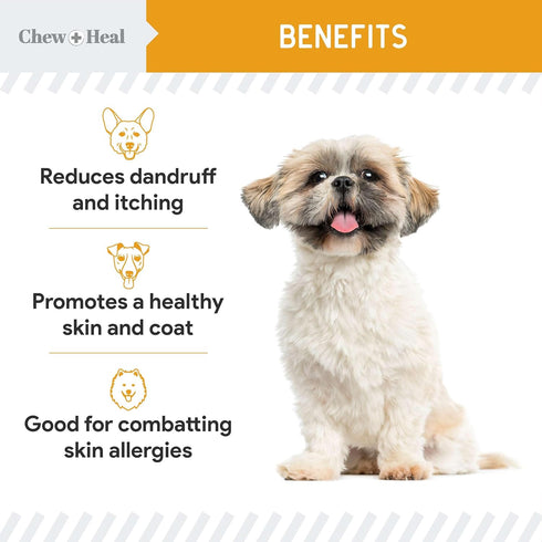 Norwegian Salmon Oil for Dogs - 8 oz Fish Oil for Skin and Coat - Contains Omega 3 Fatty Acids - Made in The USA
