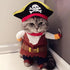 Dog Costume Pirates of The Caribbean Style - Funny Halloween Cosplay for Small to Medium Dogs & Cats, Corsair Dress Up