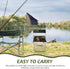 Portable Folding Chair Large Size Lightweight Camping Seat for Outdoor Fishing Hiking Garden Use Camouflage Collapsible