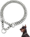 LOS ANDES Dog Chain Collar, Metal Martingale No Pull Slip Collar for Large Small Medium Dogs