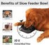 MateeyLife Slow Feeder Dog Bowls, Anti-Choking Puzzle Dog Food Bowls, Non Slip Interactive Dog Feeding Bowls That Slow Down Eating, Bloat Stop Maze Dog Dishes Dog Feeder for Medium Large Breeds Black