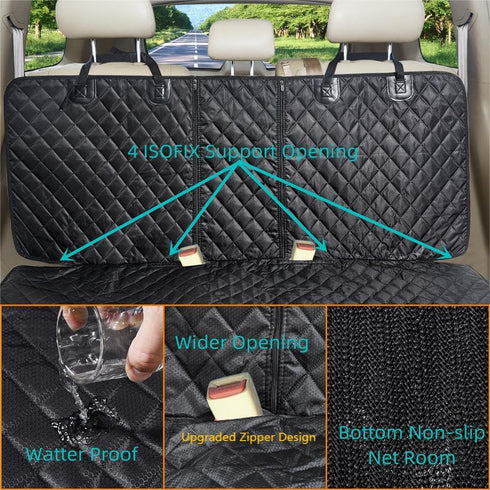 ANOSOSPECIAL Dog Car Seat Cover for Back Seat Cover for Kids Car Seat Protector for Dogs Nonslip Water Proof Universal
