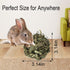 Tfwadmx Rabbit Timothy Grass Ball, Small Animal Activity Play Balls Chew Toys for Bunny, Guinea Pig, Hamster, Rat,