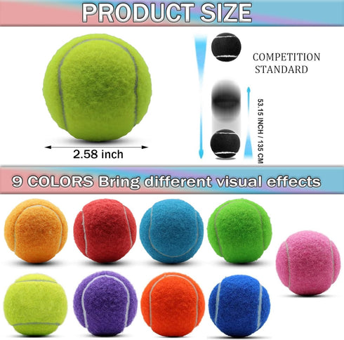 20 Pack SHYUJAJIE Tennis Balls, Training Tennis Balls,High Elasticity Practice Tennis for Beginner, Exercise Playing