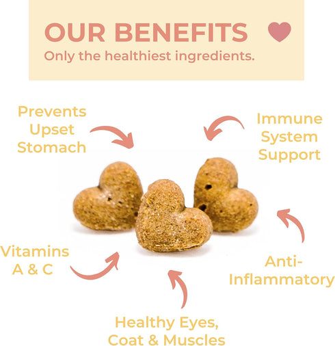 Sweet Potato Dog Treats - Organic, Grain Free, Non-GMO Biscuits Made in USA (8 oz)