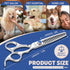 JP-440C Cutting/Trimming Moontay Professional Dog Grooming Straight, Curved, Thinning/Blending/Chunking Scissors Kit