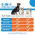 Dog Brush for Shedding, 6 PCS Pet Slicker Hair Brush Kit with Organizer Bag for Dogs & Cats