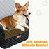 6in 26 lbs PETICON Waterproof Dog Car Seat for Small Medium Dogs, Memory Foam Pet Booster Seat for Dogs up
