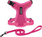 Voyager Step-in Lock Adjustable Cat Harness with Leash Combo Set - Best Pet Supplies, Fuchsia, XXS