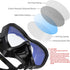 Snorkel Set with Anti-Fog Panoramic View Mask and Anti-Leak Dry Snorkel Tube | Snorkeling Gear for Adults with Kit Bag
