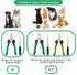 Candure Professional Dog Nail Clippers with Safety Lock, Suitable for Cats, Rabbits, and Guinea Pigs (Green, Medium to