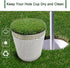 Golf Hole Cup for Backyard Practice Putting Green, Simulated Lawn and Metal Base (2 Pieces)