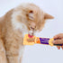 2 Pack Cat Strip Feeder, Cat Food Dispenser Spoon, Multi Functional Treat Squeeze Spoon for Cat Bar Treats, Yellow
