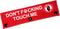 Funny Dog Leash Sleeve Don't Touch Me, Wrap Alert Hanging ID Patch Tag, Pet Birthday Gift