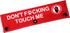 Funny Dog Leash Sleeve Don't Touch Me, Wrap Alert Hanging ID Patch Tag, Pet Birthday Gift
