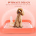 Mikikit Dog Potty Tray Toilet, Pet Toilet Training Potty Tray Portable Dog Litter Box Pad with Grid Puppy Trainer Pan