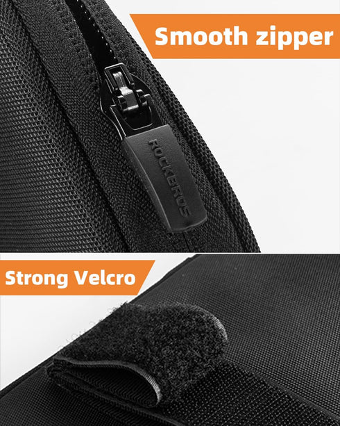 ROCKBROS Foldable Bike Bag for Rear Rack, Durable, Expandable, Versatile, 5L Capacity