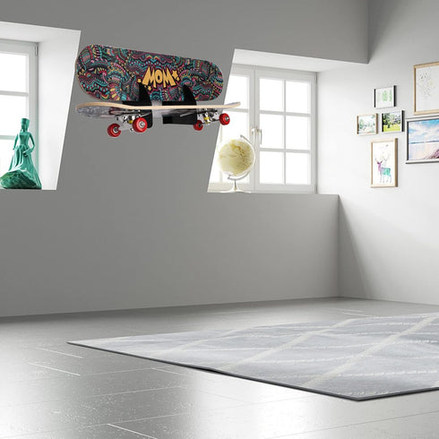 Skateboard Shelf Wall Mounted Storage Rack, Skateboard Bracket, Horizontal Space Saving Design, Bearing Skateboard Frame