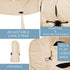 Sun Hat for Men Women - UPF 50+ UV Protective Hiking Fishing Wide Brim Sun Hat with Neck Flap