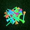 KOFULL 24 Pack Rubber Golf Tees, Glow in The Dark, 3 1/4 or 2 3/4 for Indoor Outdoor Training