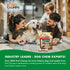6 Inch 8 Count, 1 Pack, Pork Chomps Baked Pork Skin Dog Chews, Knots, Bacon Flavor - Long-Lasting Treats for Dogs