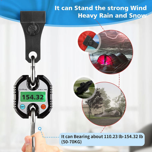 Upgrade Large Tarp Clips, 24 PCs Heavy Duty Lock Grip Tarp Clamps with Carabiner for Camping, Awnings, Canopies
