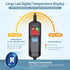 Submersible Aquarium Heater - 25W/50W/75W for 1-40 Gallon Fish Tank with Intelligent Auto Stop Heating & Overheating