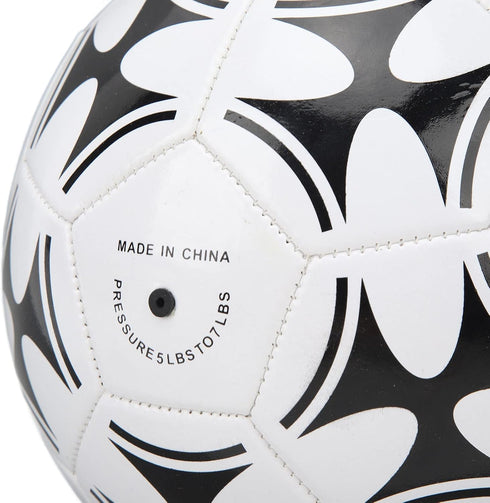 Kids Soccer Ball, Standard Size, Professional PU Leather, High Elasticity, Portable for Outdoor Games (Size 4)