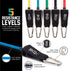 Resistance Bands Set (12 Piece) - Includes Door Anchor, Ankle, Wrist Strap, Exercise Guide and Carrying Bag
