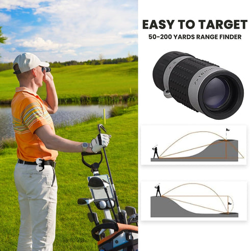 Golf Accessories Set for Men and Women with Hi-End Case, Golf Balls, Tees, Multifunctional Divot Tool, Rangefinder