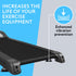 IMPRESA 6 Pack Exercise Equipment Mat 4"x 4"x 0.5" Pads - Treadmill Mat for Carpet Protection
