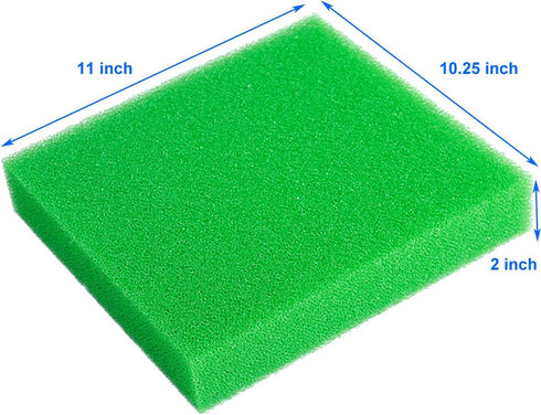 AQUANEAT Aquarium Filter Sponge, Bio Sponge Filter Media Pad HMF for Fish Tank Sump Divider (11" Lx 10.25" W x 2" H,