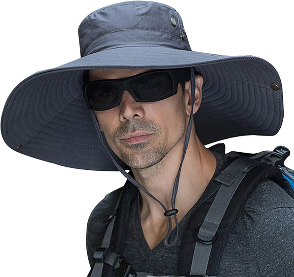 Peicees Super Wide Brim Sun Hat, Men Women Fishing Bucket Hat, Safari Cowboy Hat