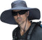 Peicees Super Wide Brim Sun Hat, Men Women Fishing Bucket Hat, Safari Cowboy Hat