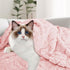MACEVIA Fluffy Fleece Dog Blankets, Warm Soft Fuzzy Blankets for Small, Medium, Large Dogs and Cats (24x29 Inch, Light