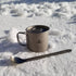 Titanium Long Handle Spoon with Polished Bowl, Durable Lightweight Utensil for Camping, Hiking & Backpacking