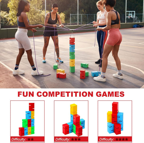 Set 15 Hiboom Teamwork Building Block Adult Team Building Activity Game for Team Outdoor Activities Game Corporate