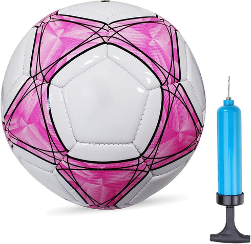 Soccer Ball Size 3,4,5 Soft PU for Practice Training Gift Boys Girls