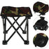 INOOMP Portable Folding Fishing Stool Camp Chair Camouflage Small Foldable Outdoor Seat for Camping Hiking and Fishing