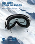 ZIONOR Lagopus B1 Ski Goggles, OTG Anti-Fog Snowboard Goggles for Men, Women, Youth