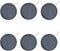 Aquarium Air Stone Disc - 1.6 Inch Bubble Diffuser, 6Pack for Fish Tank