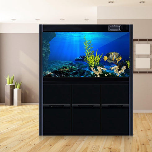 Zerodis Seaworld Aquarium Background, PVC Adhesive Double Sided Poster Sticker Fish Decoration