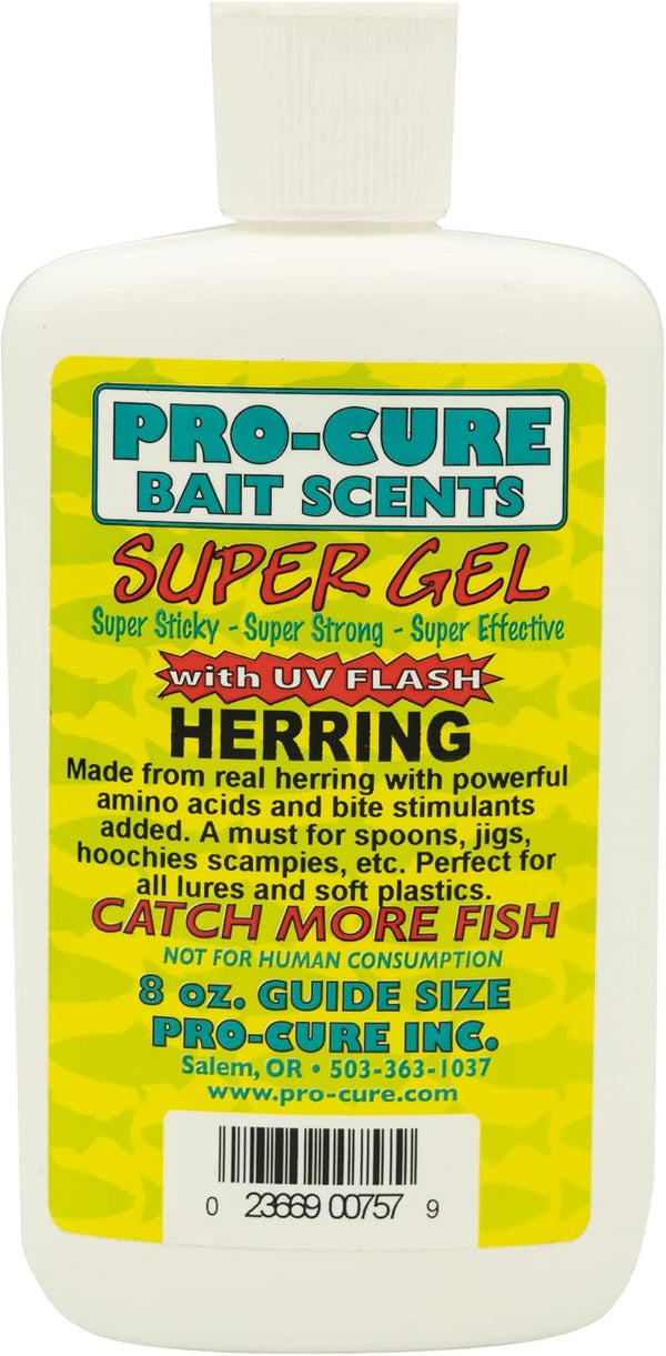 Pro-Cure Herring Super Gel, 8 Ounce - Premium Fishing Bait