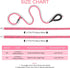 Slip Lead 6 FT for Medium and Large Dogs, Heavy Duty No Pull Reflective Nylon Dog Training Leash, Pink Color