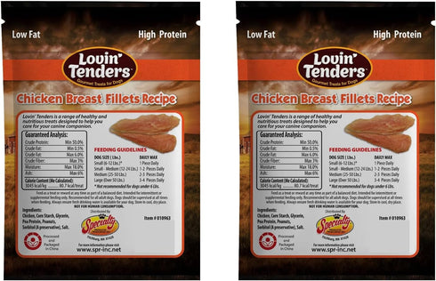 Generic (2 Pack 7 oz Pack) Lovin Tenders Chicken Breast Fillets Dog Treats - per